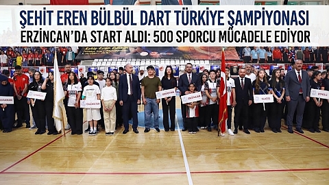 Şehit Eren Bülbül Adına Dart Heyecanı Erzincan’da Başladı: 500 Sporcu Madalya İçin Yarışıyor!