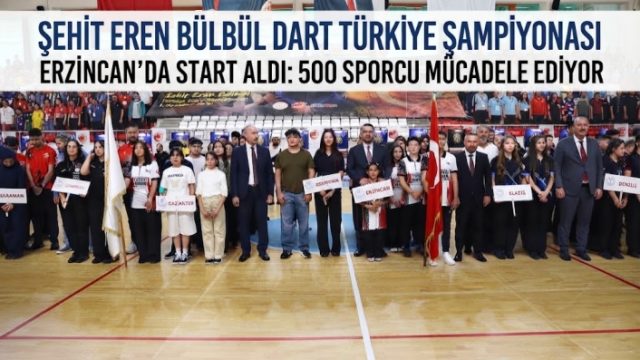 Şehit Eren Bülbül Adına Dart Heyecanı Erzincan’da Başladı: 500 Sporcu Madalya İçin Yarışıyor!