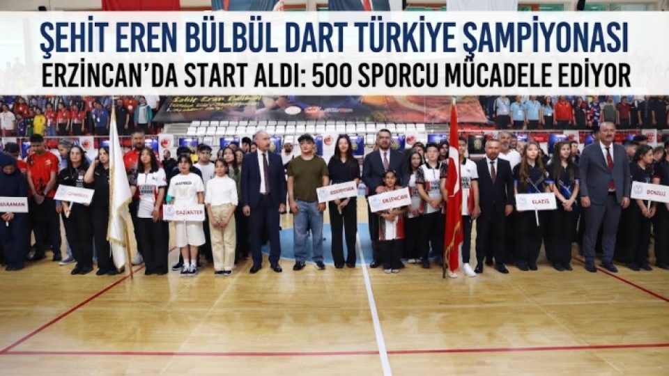 Şehit Eren Bülbül Adına Dart Heyecanı Erzincan’da Başladı: 500 Sporcu Madalya İçin Yarışıyor!